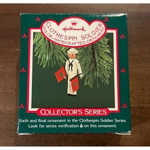 Hallmark Clothespin Soldier Collector's Series Sailor  1987 #6